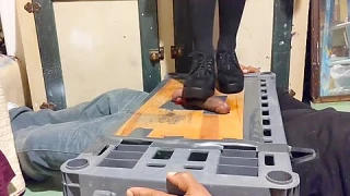 Ballbusting Trample Sexy Dom Dominatrix Fucks Her Sub p2